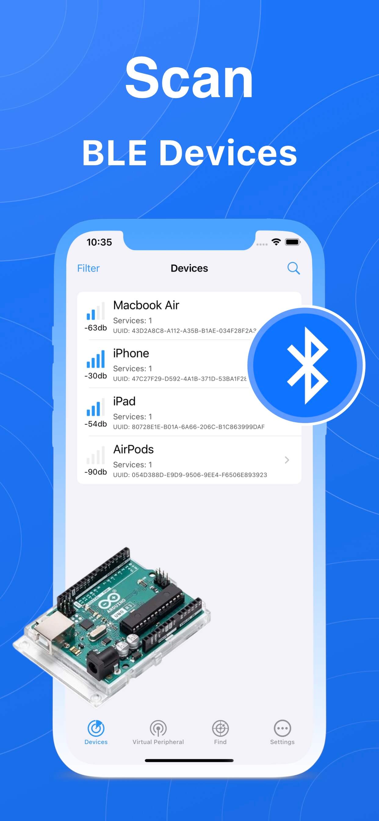 Scan BLE devices