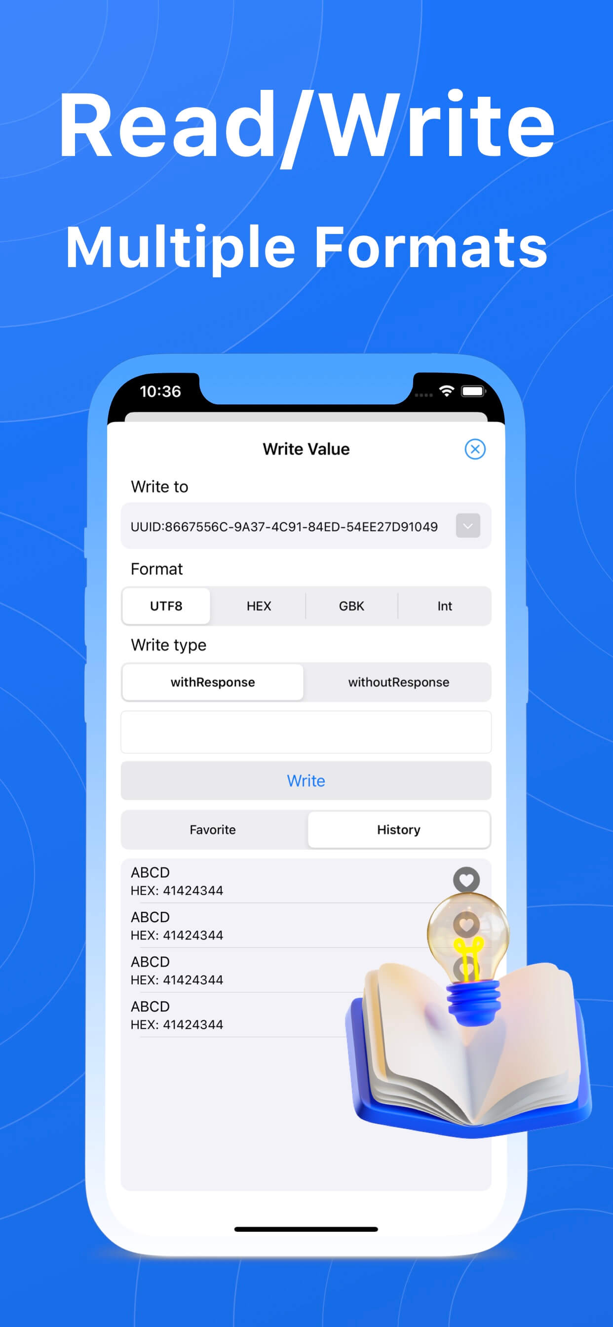 Read and write in multiple formats