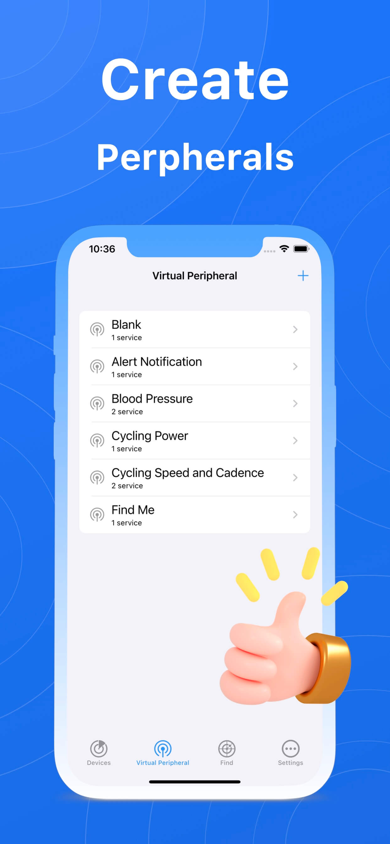 Create virtual peripherals